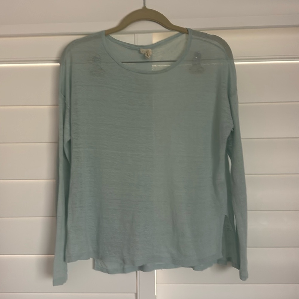 Eileen Fisher light linen top XS/S